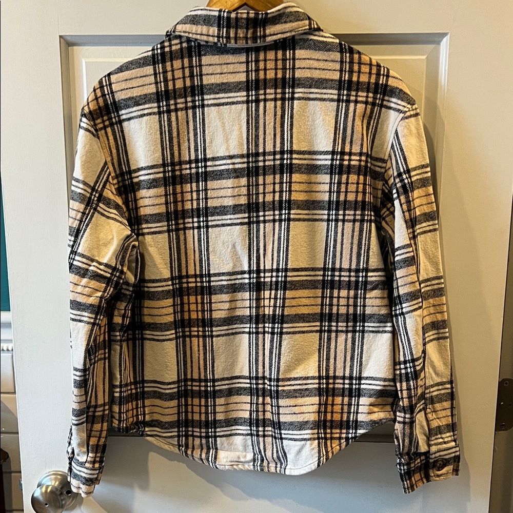 Sanctuary Plaid Button-Up Jacket Shacket Size Med… - image 2